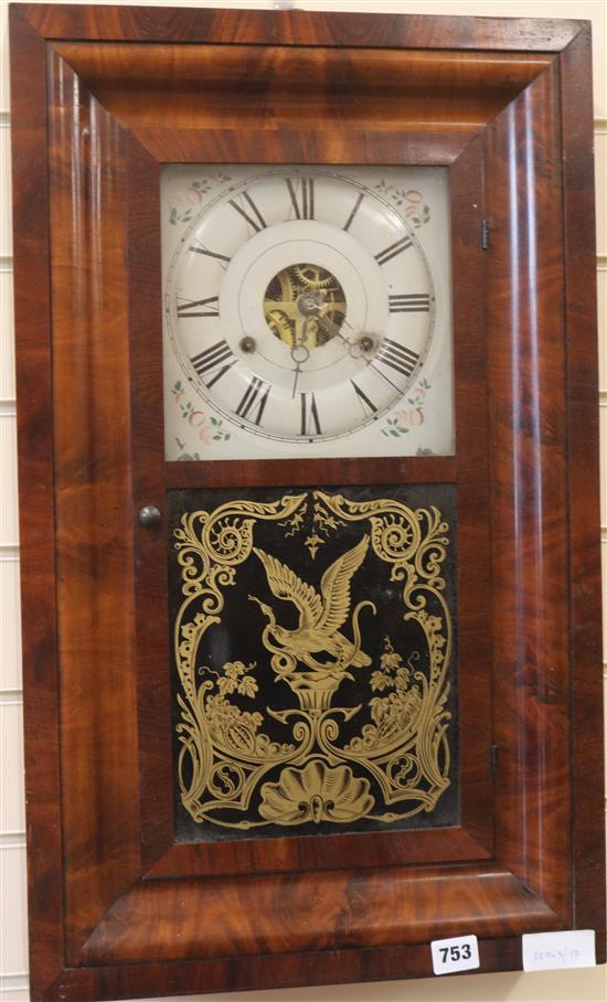 An American wall clock, H.64cm